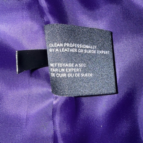 Cole Haan Genuine Leather Jacket Black - size small - Picture 16 of 16